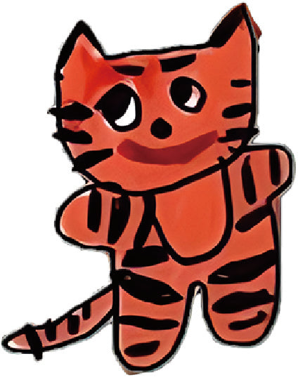 cute tiger tattoo sticker